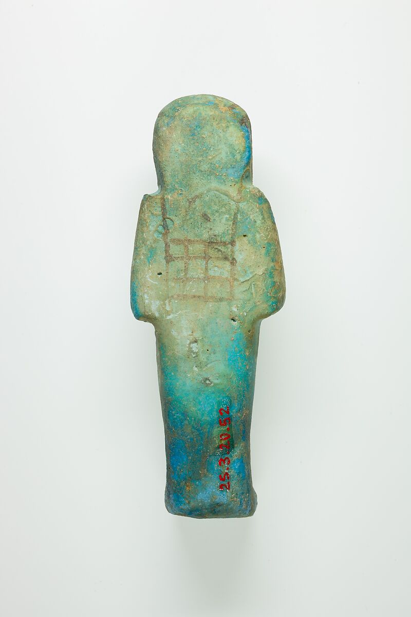 Worker Shabti of Henettawy (C), Daughter of Isetemkheb, Faience