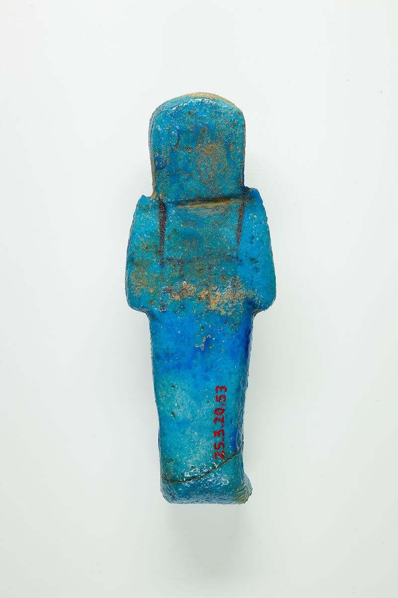Worker Shabti of Henettawy (C), Daughter of Isetemkheb, Faience