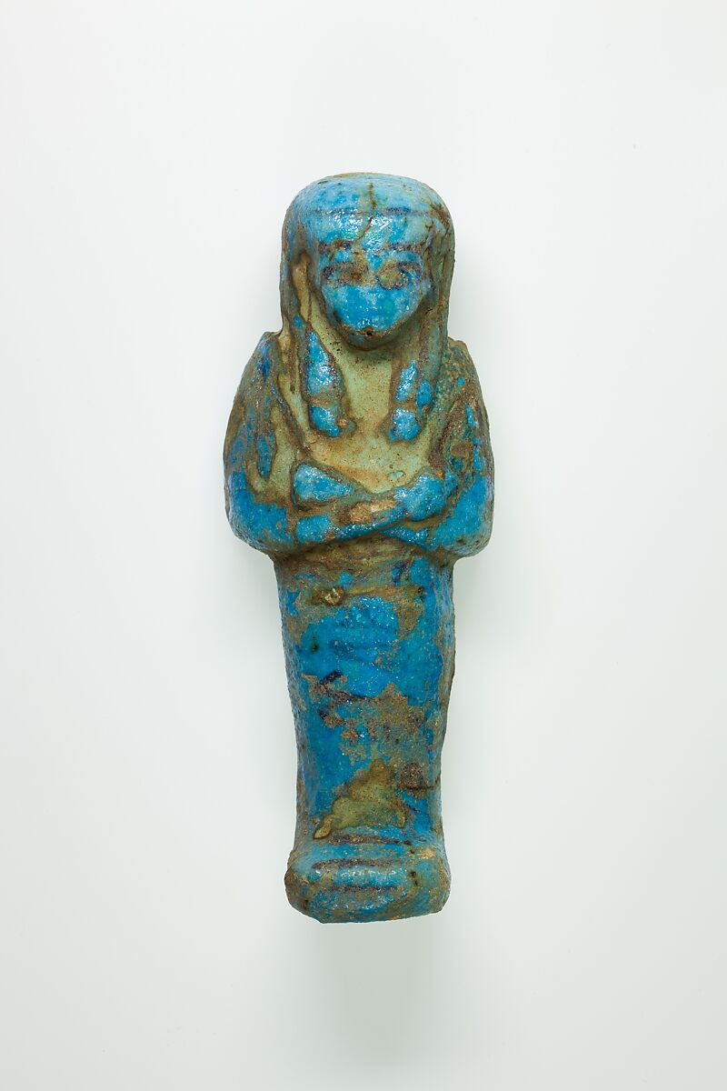 Worker Shabti of Henettawy (C), Daughter of Isetemkheb, Faience 