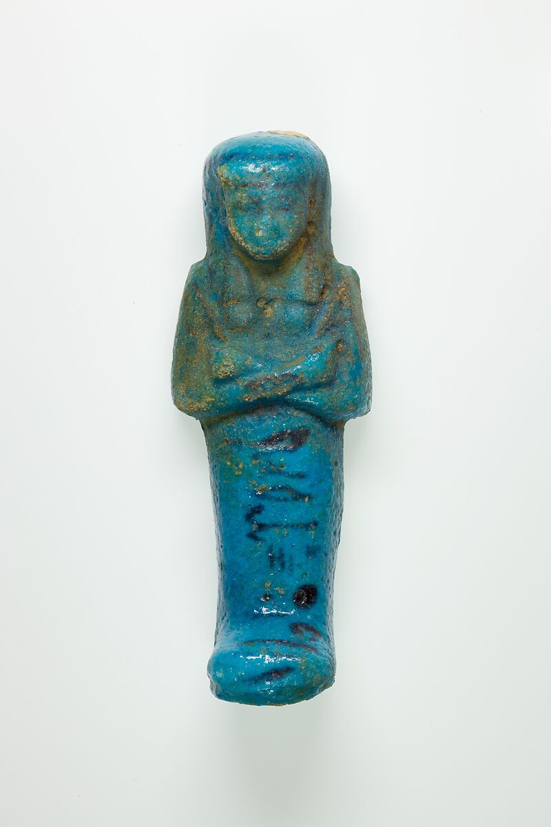 Worker Shabti of Henettawy (C), Daughter of Isetemkheb, Faience 