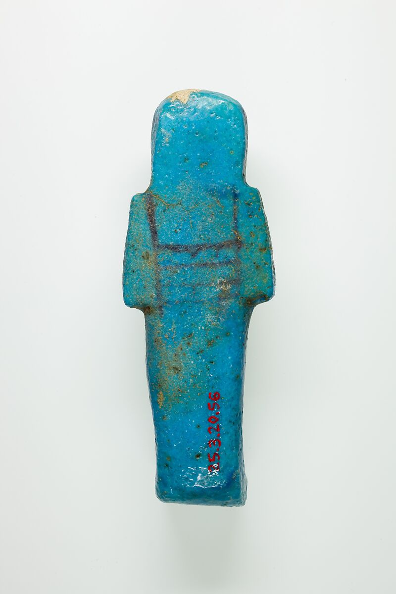 Worker Shabti of Henettawy (C), Daughter of Isetemkheb, Faience