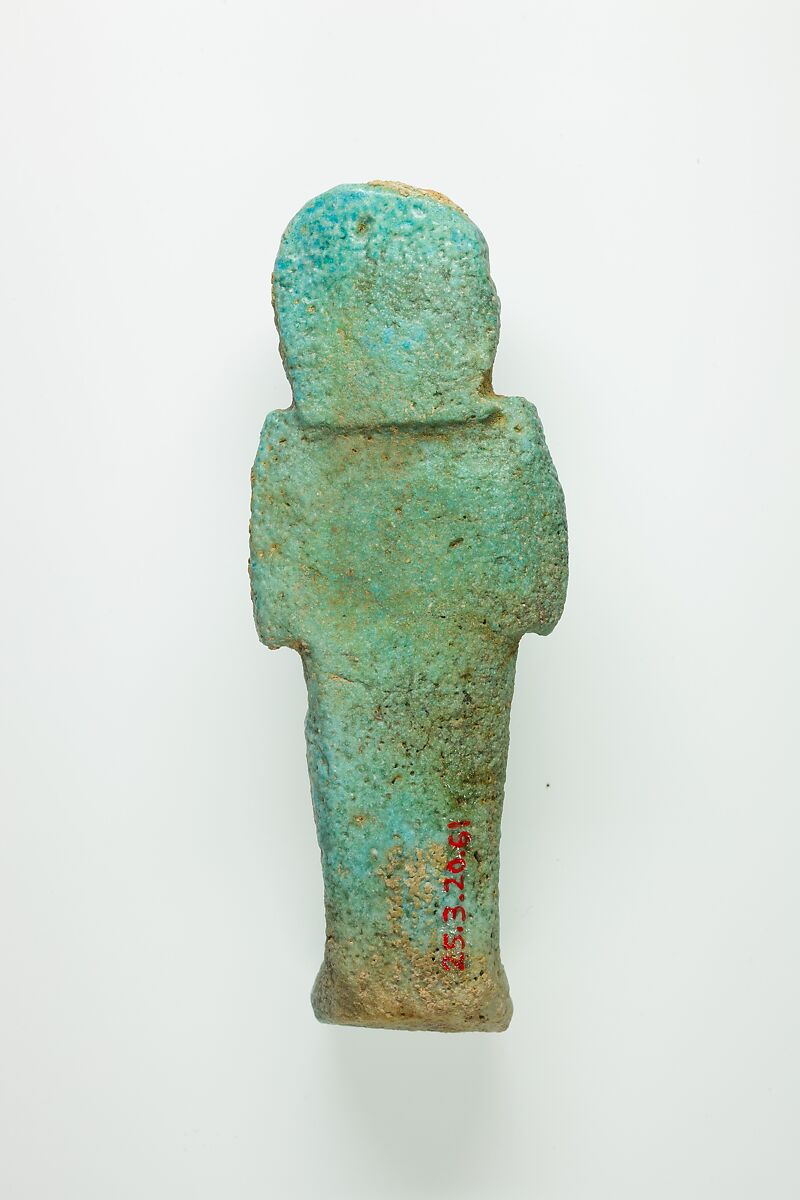 Worker Shabti of Henettawy (C), Daughter of Isetemkheb, Faience
