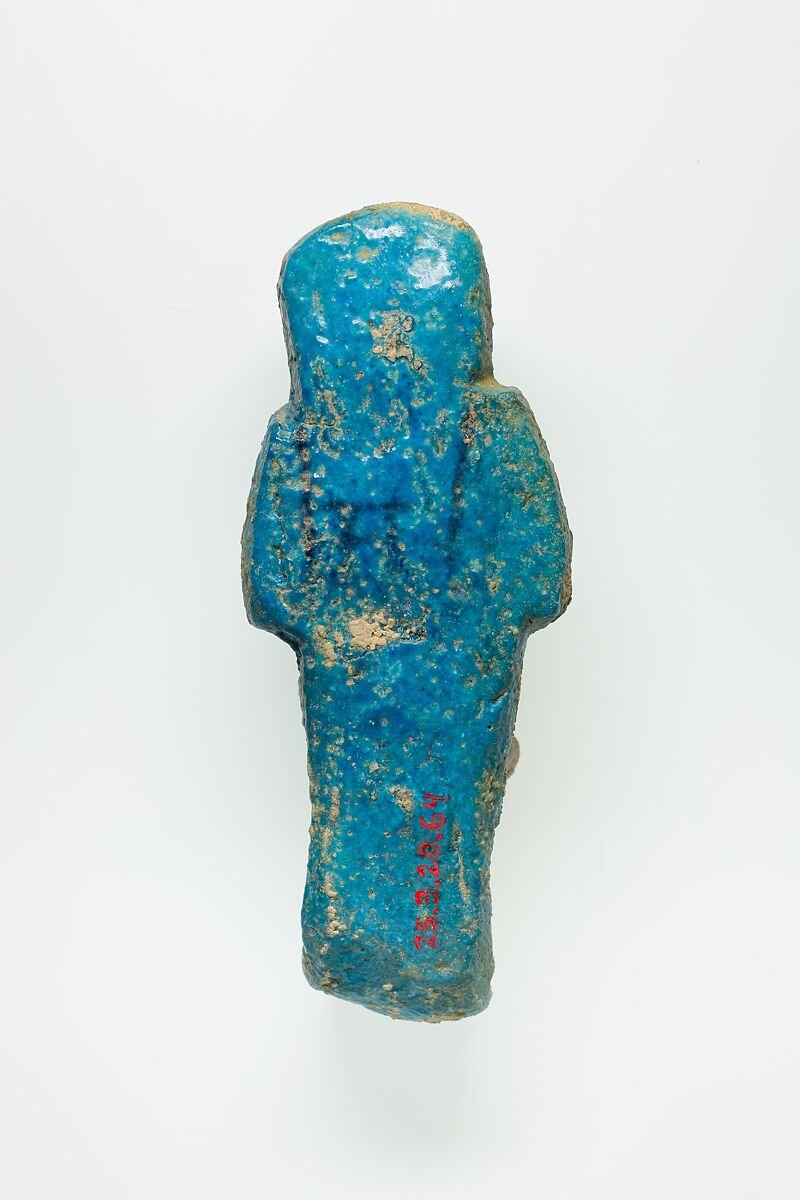 Worker Shabti of Henettawy (C), Daughter of Isetemkheb, Faience