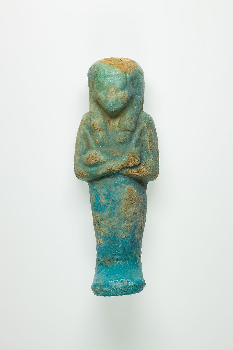 Worker Shabti of Henettawy (C), Daughter of Isetemkheb, Faience 