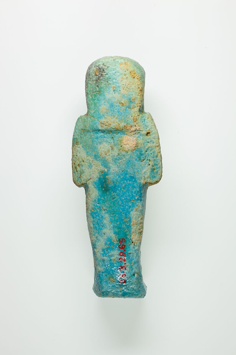 Worker Shabti of Henettawy (C), Daughter of Isetemkheb, Faience