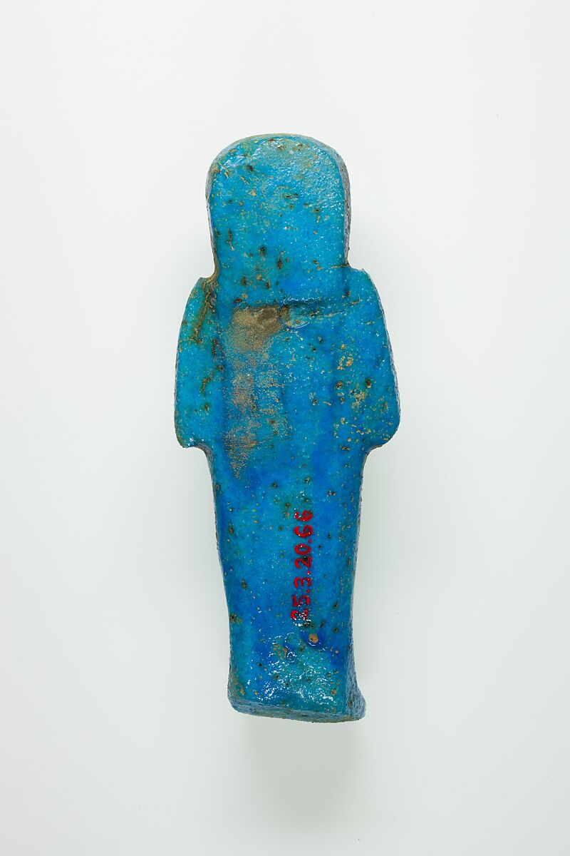 Worker Shabti of Henettawy (C), Daughter of Isetemkheb, Faience