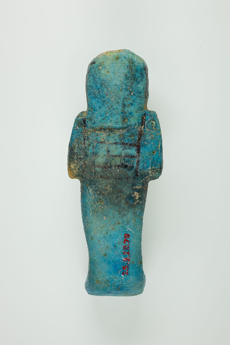 Worker Shabti of Henettawy (C), Daughter of Isetemkheb, Faience