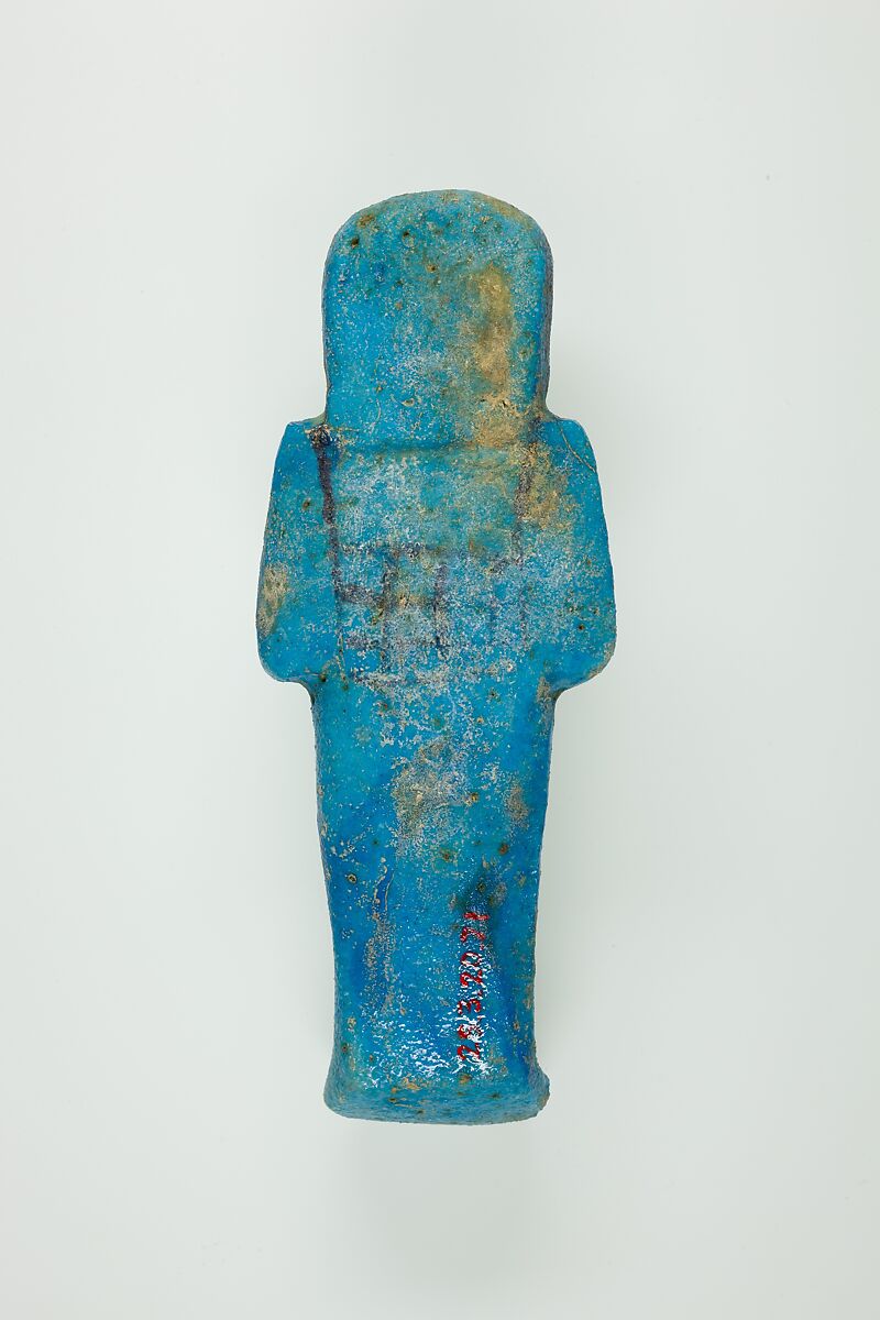 Worker Shabti of Henettawy (C), Daughter of Isetemkheb, Faience