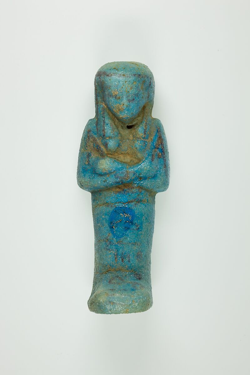 Worker Shabti of Henettawy (C), Daughter of Isetemkheb, Faience 