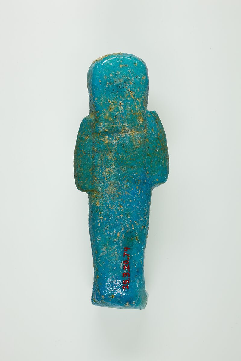 Worker Shabti of Henettawy (C), Daughter of Isetemkheb, Faience