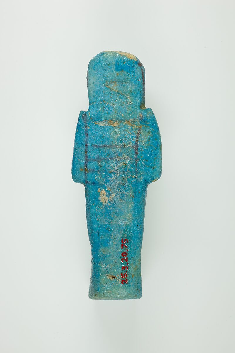 Worker Shabti of Henettawy (C), Daughter of Isetemkheb, Faience