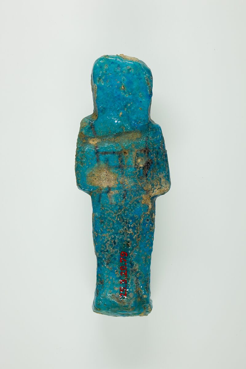 Worker Shabti of Henettawy (C), Daughter of Isetemkheb, Faience