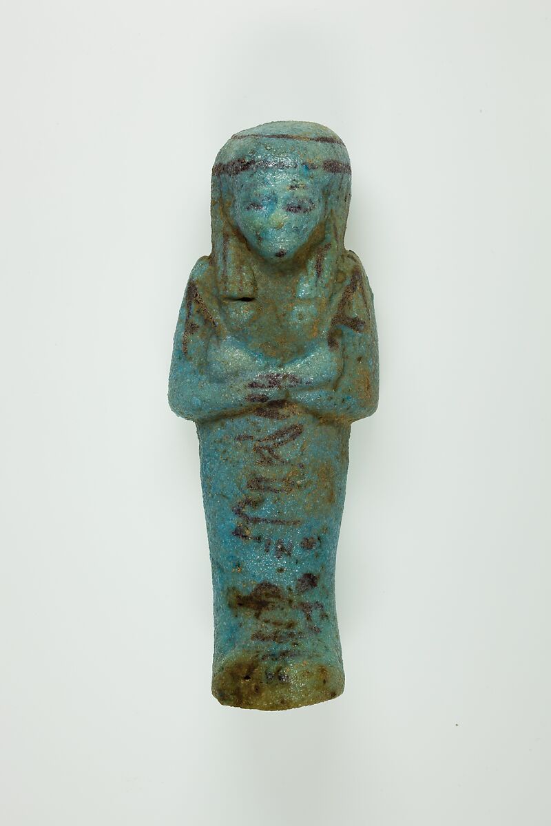 Worker Shabti of Henettawy (C), Daughter of Isetemkheb, Faience 