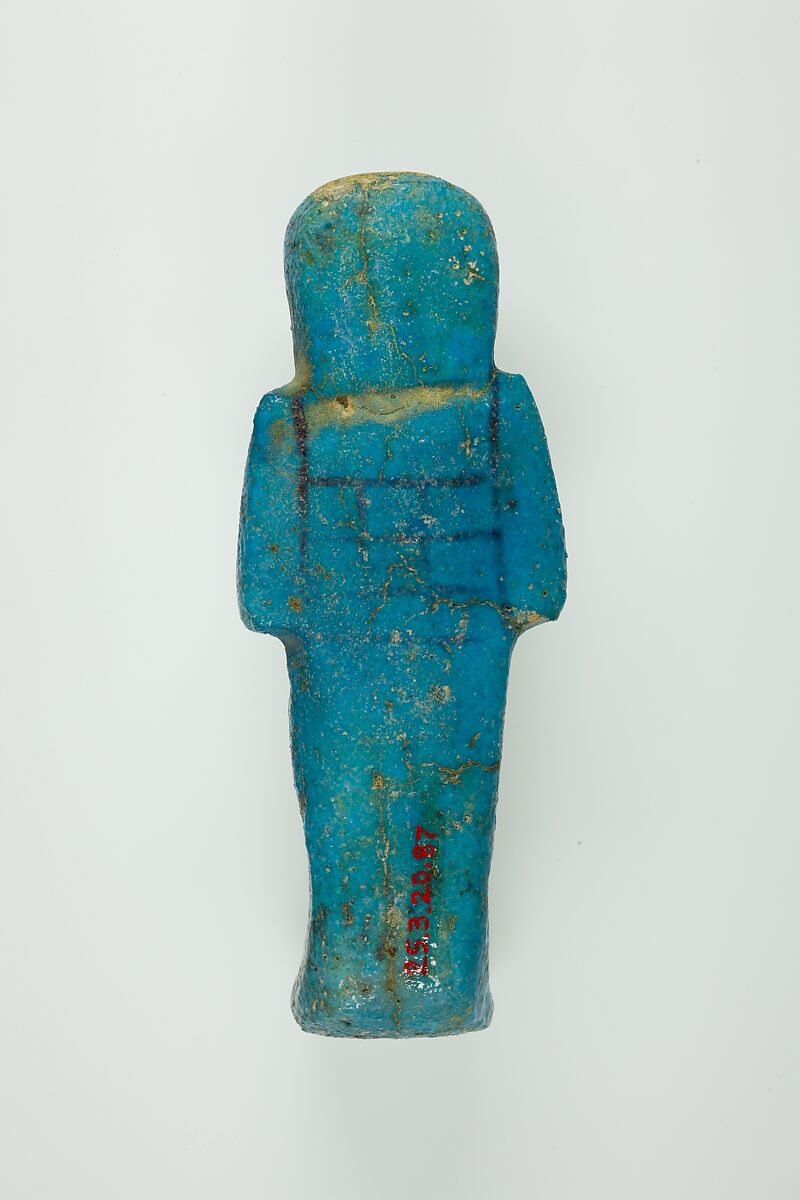 Worker Shabti of Henettawy (C), Daughter of Isetemkheb, Faience
