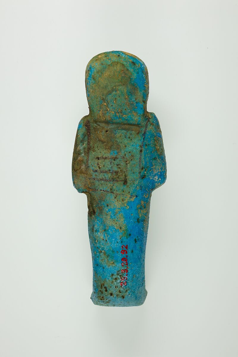 Worker Shabti of Henettawy (C), Daughter of Isetemkheb, Faience