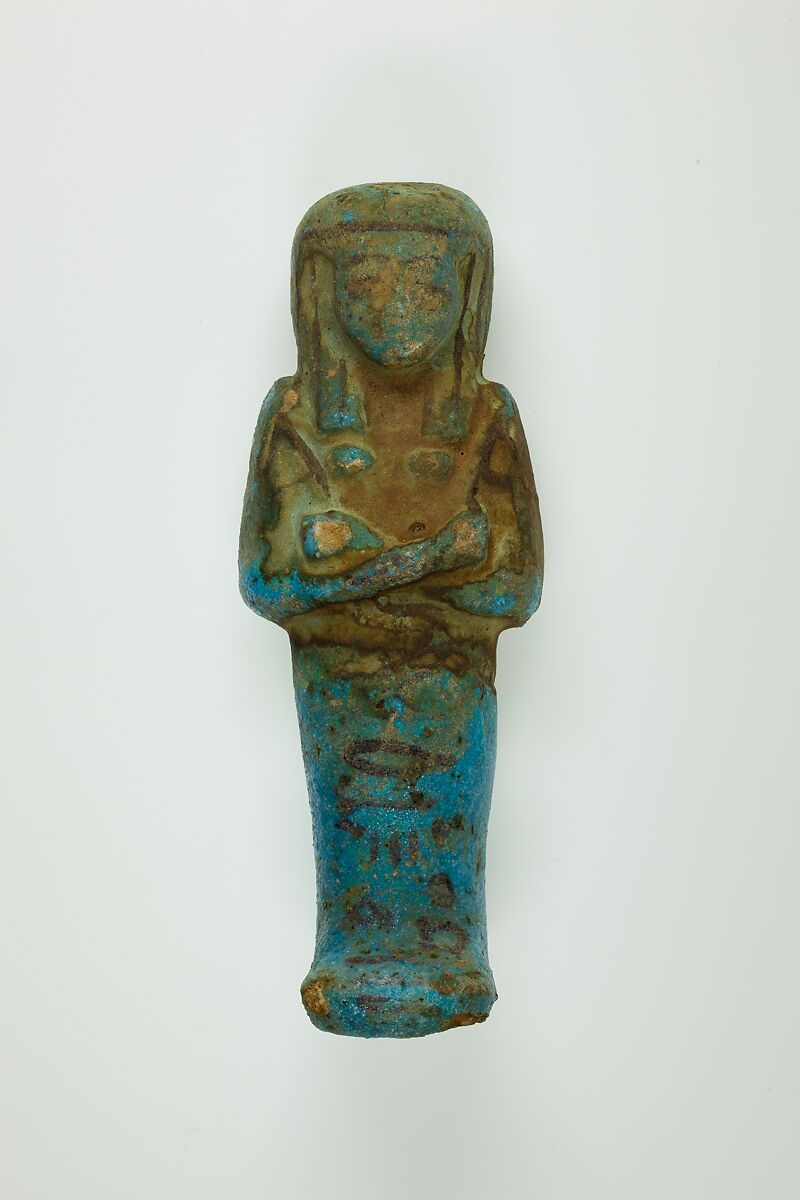 Worker Shabti of Henettawy (C), Daughter of Isetemkheb, Faience 