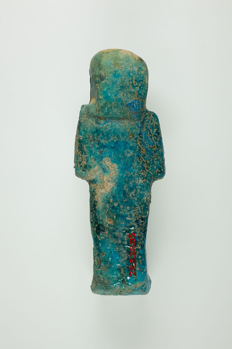 Worker Shabti of Henettawy (C), Daughter of Isetemkheb, Faience