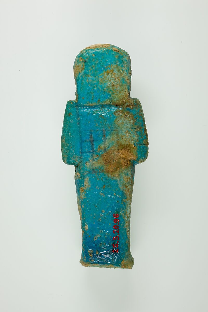 Worker Shabti of Henettawy (C), Daughter of Isetemkheb, Faience