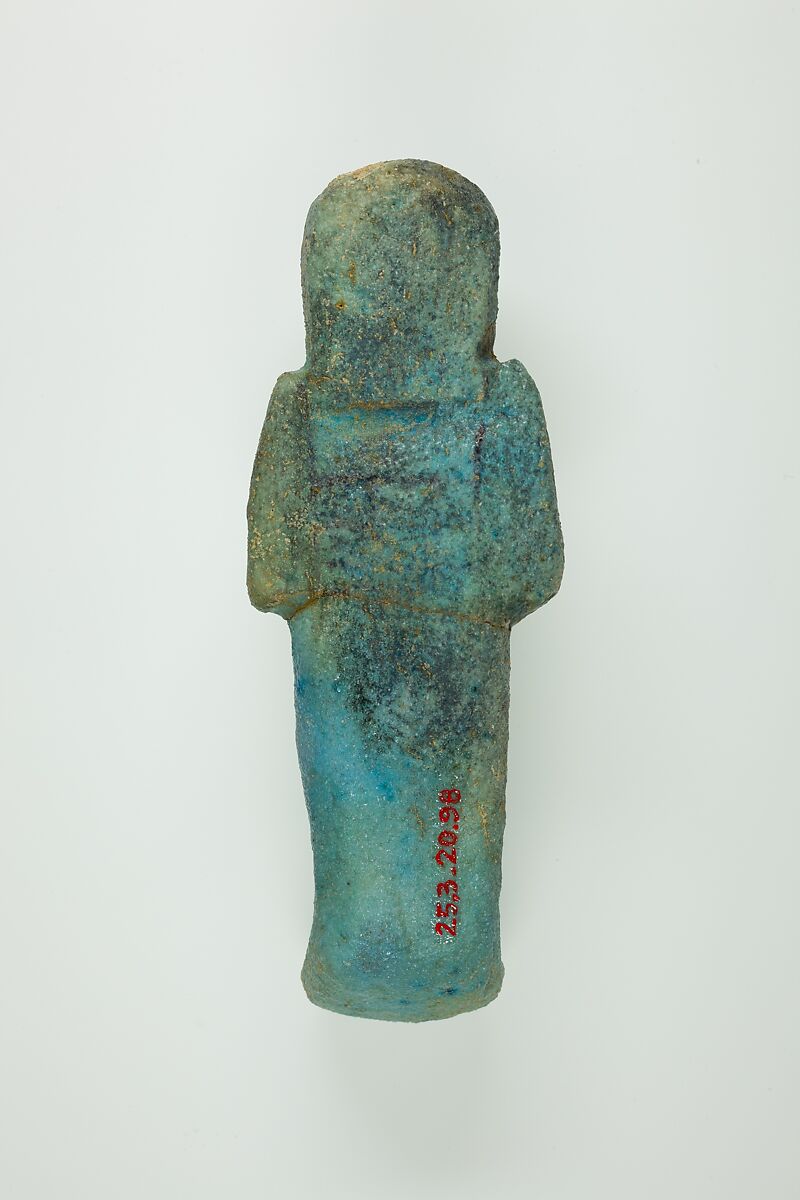 Worker Shabti of Henettawy (C), Daughter of Isetemkheb, Faience