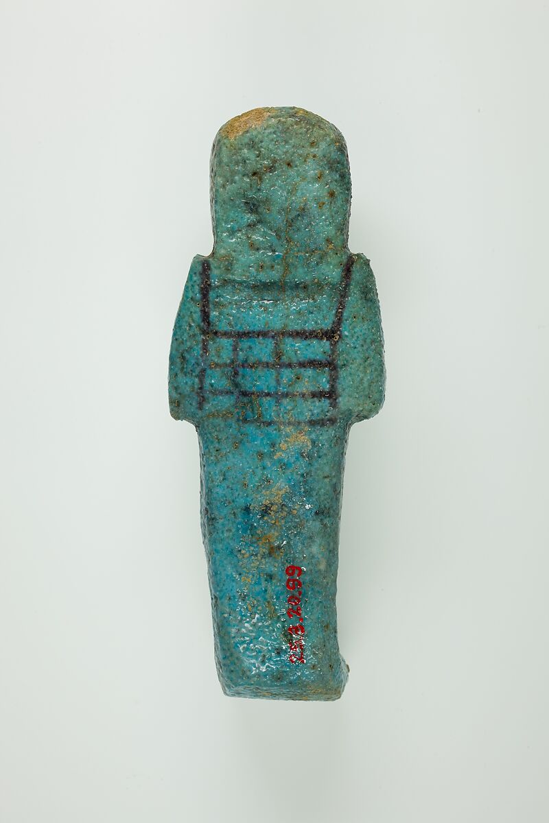 Worker Shabti of Henettawy (C), Daughter of Isetemkheb, Faience