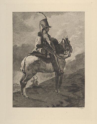 Trumpeter of the Hussars on Horseback