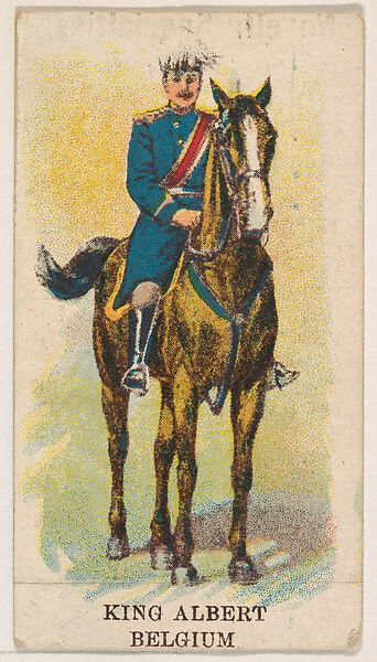 King Albert, Belgium, from the Military Caramels series (E5), Issued by the Philadelphia Caramel Co., Camden, New Jersey or by, Commercial color lithograph 