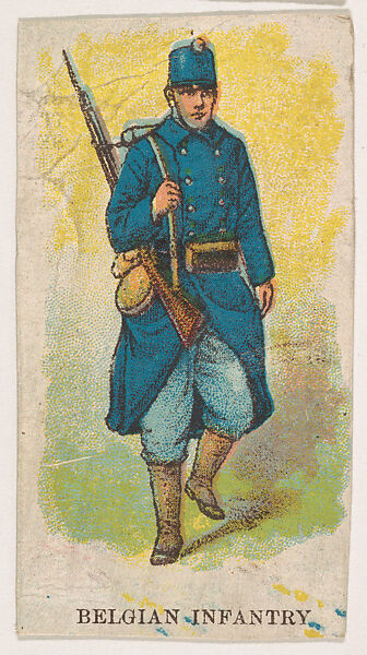 Belgian Infantry, from the Military Caramels series (E5), Issued by the Philadelphia Caramel Co., Camden, New Jersey or by, Commercial color lithograph 