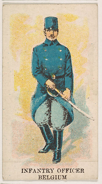 Infantry Officer, Belgium, from the Military Caramels series (E5), Issued by the Philadelphia Caramel Co., Camden, New Jersey or by, Commercial color lithograph 