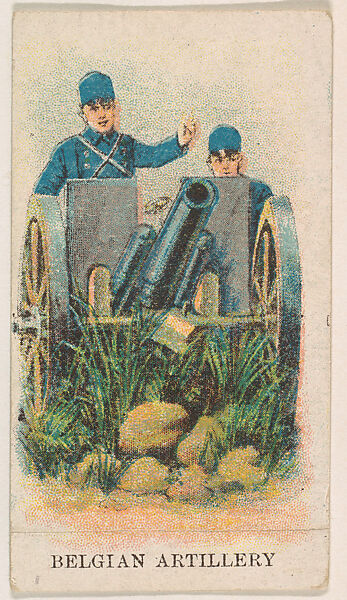 Belgian Artillery, from the Military Caramels series (E5), Issued by the Philadelphia Caramel Co., Camden, New Jersey or by, Commercial color lithograph 