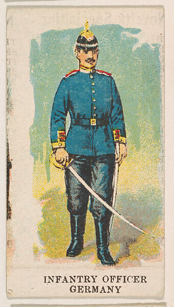 Infantry Officer, Germany, from the Military Caramels series (E5), Issued by the Philadelphia Caramel Co., Camden, New Jersey or by, Commercial color lithograph 