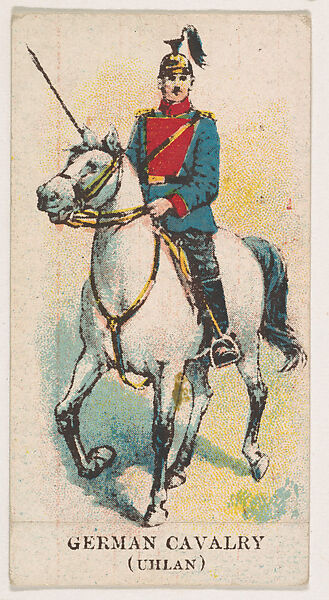 German Cavalry (Uhlan), from the Military Caramels series (E5), Issued by the Philadelphia Caramel Co., Camden, New Jersey or by, Commercial color lithograph 