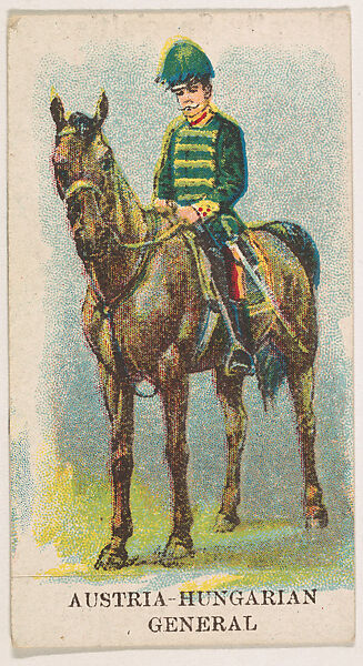 Austria-Hungarian General, from the Military Caramels series (E5), Issued by the Philadelphia Caramel Co., Camden, New Jersey or by, Commercial color lithograph 