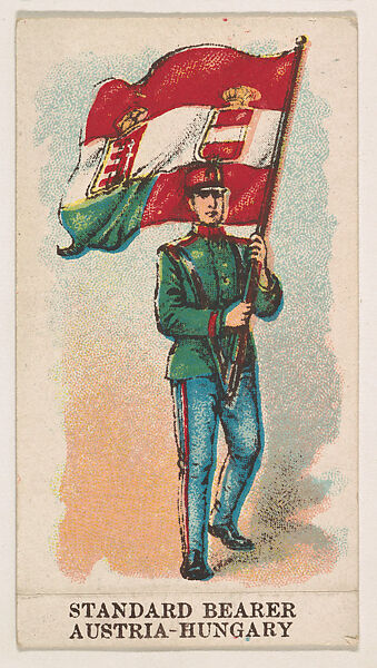 Standard Bearer, Austria-Hungary, from the Military Caramels series (E5), Issued by the Philadelphia Caramel Co., Camden, New Jersey or by, Commercial color lithograph 