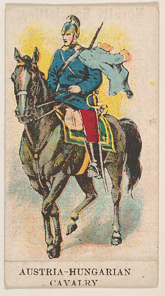 Austria-Hungarian Cavalry, from the Military Caramels series (E5), Issued by the Philadelphia Caramel Co., Camden, New Jersey or by, Commercial color lithograph 