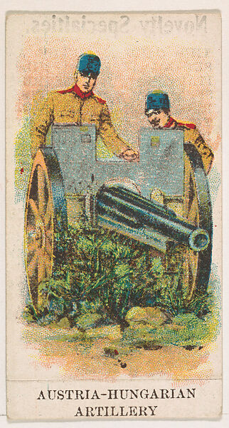 Austria-Hungarian Artillery, from the Military Caramels series (E5), Issued by the Philadelphia Caramel Co., Camden, New Jersey or by, Commercial color lithograph 