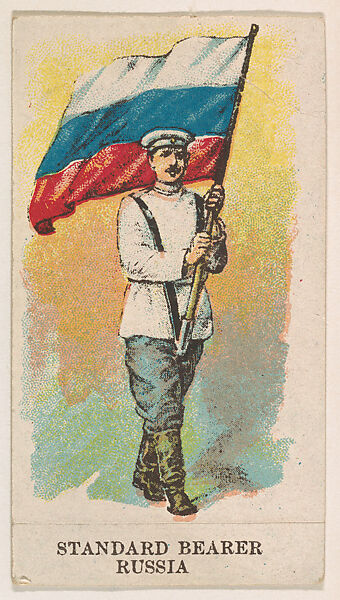 Standard Bearer, Russia, from the Military Caramels series (E5), Issued by the Philadelphia Caramel Co., Camden, New Jersey or by, Commercial color lithograph 