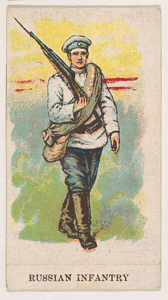 Russian Infantry, from the Military Caramels series (E5), Issued by the Philadelphia Caramel Co., Camden, New Jersey or by, Commercial color lithograph 