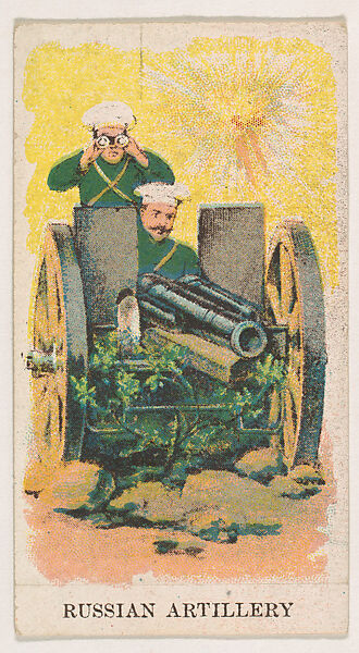 Russian Artillery, from the Military Caramels series (E5), Issued by the Philadelphia Caramel Co., Camden, New Jersey or by, Commercial color lithograph 