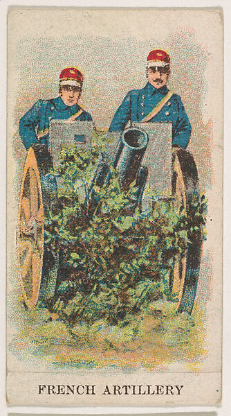 French Artillery, from the Military Caramels series (E5), Issued by the Philadelphia Caramel Co., Camden, New Jersey or by, Commercial color lithograph 