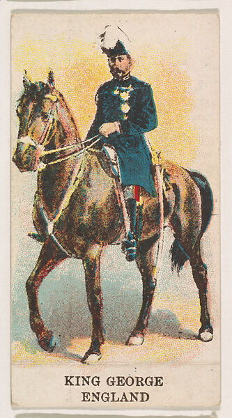 King George, England, from the Military Caramels series (E5), Issued by the Philadelphia Caramel Co., Camden, New Jersey or by, Commercial color lithograph 
