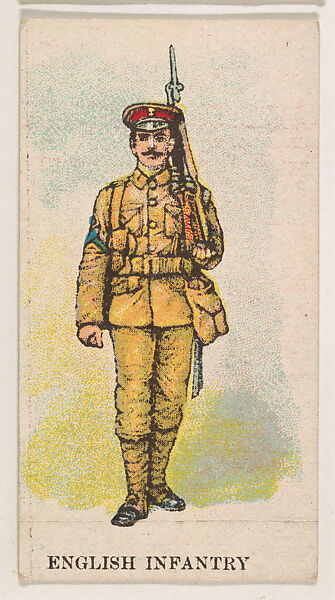 English Infantry, from the Military Caramels series (E5), Issued by the Philadelphia Caramel Co., Camden, New Jersey or by, Commercial color lithograph 