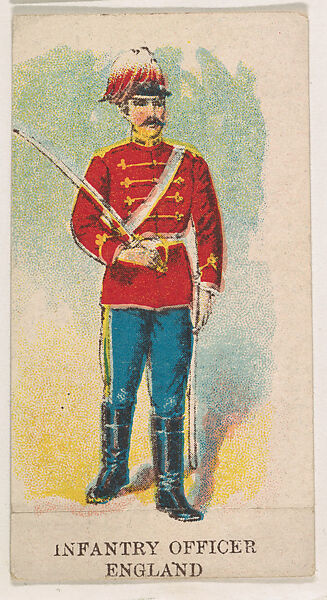 Infantry Officer, England, from the Military Caramels series (E5), Issued by the Philadelphia Caramel Co., Camden, New Jersey or by, Commercial color lithograph
