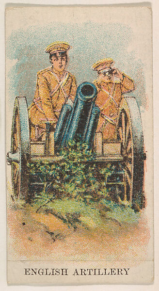 English Artillery, from the Military Caramels series (E5), Issued by the Philadelphia Caramel Co., Camden, New Jersey or by, Commercial color lithograph 