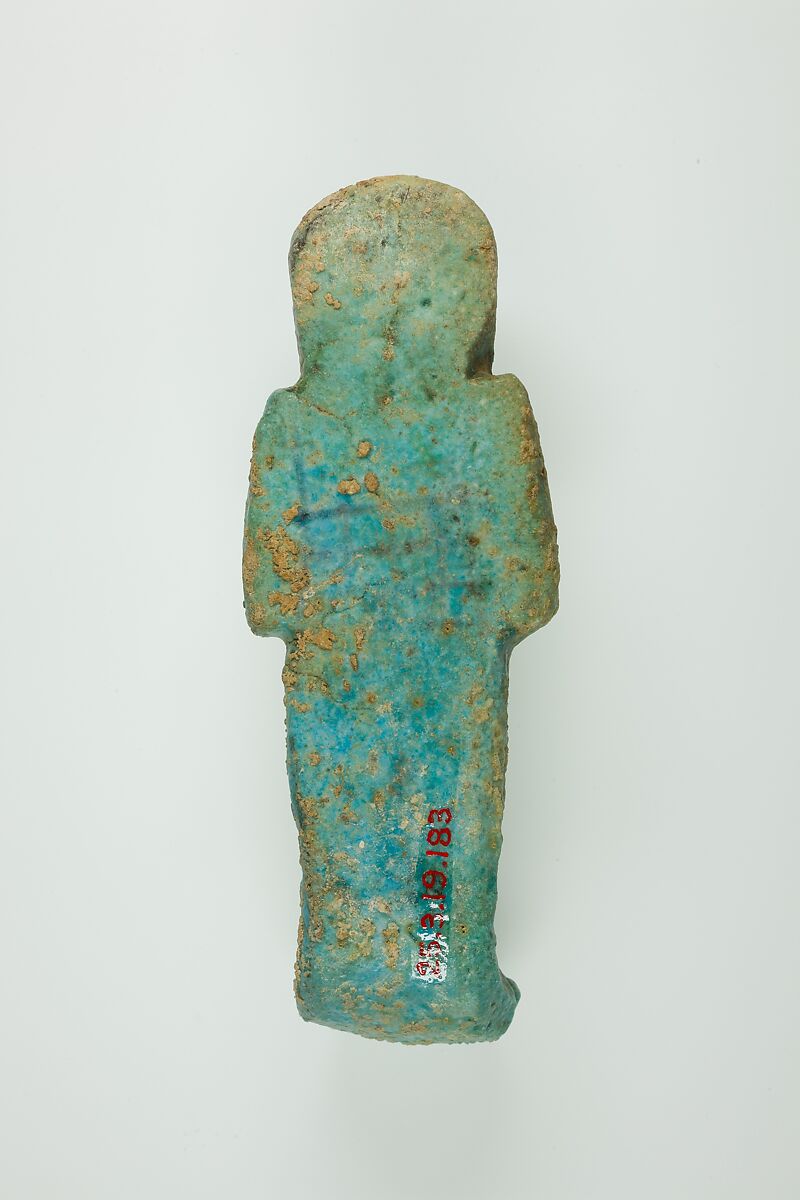 Worker Shabti of Henettawy (C), Daughter of Isetemkheb, Faience