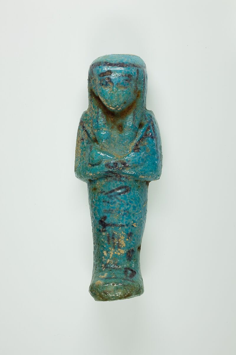 Worker Shabti of Henettawy (C), Daughter of Isetemkheb, Faience 