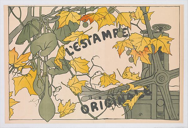 L'Estampe Originale, Cover to Album V, Camille Martin (French, 1861–1898), Llithograph 