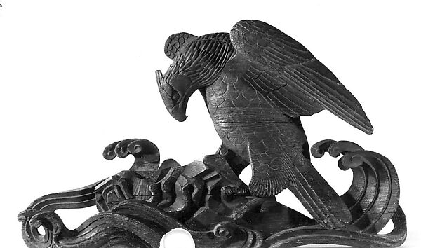 Figure of an Eagle, Wood, carved, Japan 
