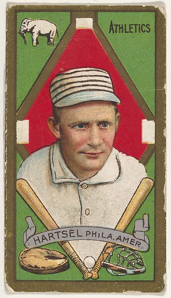 Frederick T. Hartsel, Philadelphia, American League, from the "Baseball Series" (Gold Borders) set (T205) issued by the American Tobacco Company, Issued by the American Tobacco Company, Commercial color lithograph 
