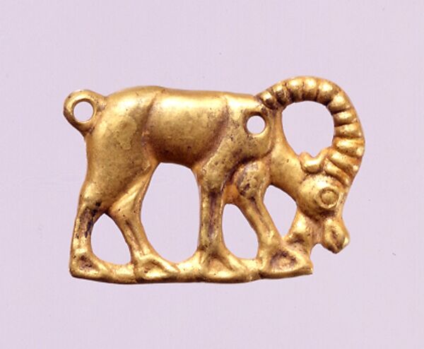 Plaque in the Shape of a Grazing Ibex