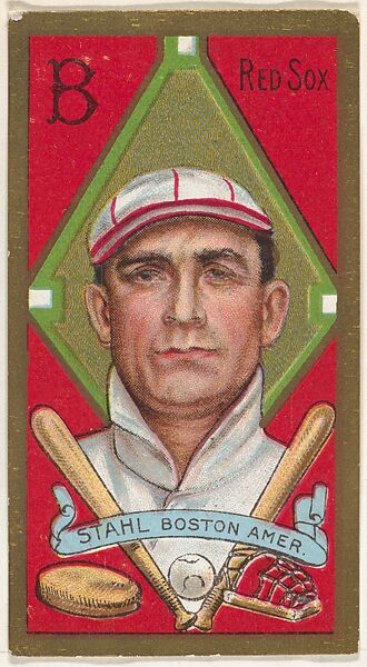 Jacob G. Stahl, Boston Red Sox, American League, from the "Baseball Series" (Gold Borders) set (T205) issued by the American Tobacco Company, American Tobacco Company, Commercial color lithograph